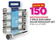 Westinghouse 7 Piece Explorer Solar Pathlight Set