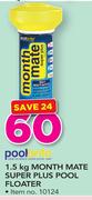 Pool Brite 1.5kg Month Mate Super Plus Pool Floater