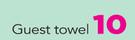 Glodina 100% Cotton Guest Towel-Each
