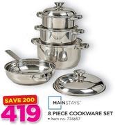 Mainstays 8 Piece Cookware Set