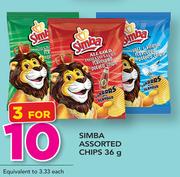 Simba Assorted Chips-3x36g