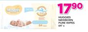Huggies Newborn Pure Wipes-64's Pack