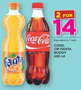 Coke Or Fanta Buddy-2 x 600ml