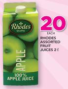 Rhodes Assorted Fruit Juices-2Ltr