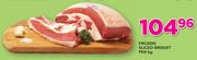 Frozen Sliced Brisket-Per kg