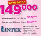 Intex Easy set Pool 244x76cm Including Pool Pump