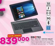 Sinotec 10.1" 3G 2 In 1 Device Tablet-Each