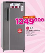LG 190Ltr Metallic Single Door Fridge GL-205KME