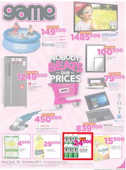 Game Uganda : Kampala Nobody Beats our Prices (5 Jan - 18 Jan 2017), page 1