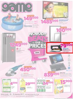Game Uganda : Kampala Nobody Beats our Prices (5 Jan - 18 Jan 2017), page 1