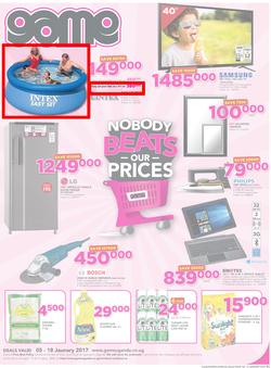 Game Uganda : Kampala Nobody Beats our Prices (5 Jan - 18 Jan 2017), page 1