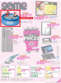 Game Uganda : Kampala Nobody Beats our Prices (5 Jan - 18 Jan 2017), page 1