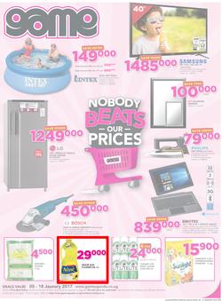 Game Uganda : Kampala Nobody Beats our Prices (5 Jan - 18 Jan 2017), page 1