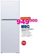 KIC 170Ltr Top Freezer/Fridge 518 1