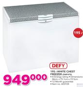 Defy 195Ltr White Chest Freezer DMF470