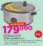 Kenwood 6.5Ltr Slow Cooker CP657