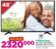 Hisense 48" FHD Smart Digital LED TV 48K220PW