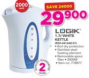 Logik 1.7Ltr White Kettle RSH-441668-01