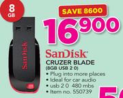 SanDisk 8GB Cruzer Blade USB 2.0