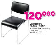 Visitor PU Black Chair
