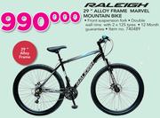 Raleigh 29" Alloy Frame Marvel Mountain Bike