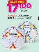 Kansa Soccer Ball Size 5-Each