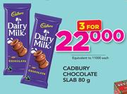 Cadbury Chocolate Slab-3x80g