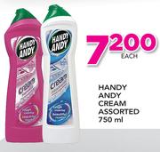 Handy Andy Cream Assorted-750ml Each