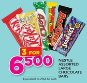 Nestle Assorted Large Chocolate Bars-For 3