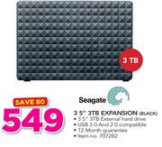 Seagate 3.5" 3TB Expansion BLACK