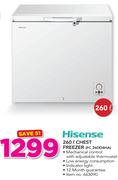 Hisense 260Ltr Chest Freezer 26DD4HA