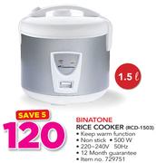 Binatone 1.5 Rice Cooker RCD-1503