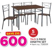 Tilo 5 Piece Dinette Set