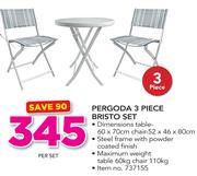 Pergoda 3 Piece Bristo Set-Per Set
