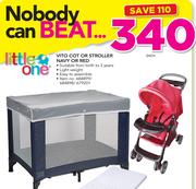 Little One Vito Cot Or Stroller Navy Or red-Each