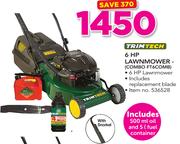 Trimtech 6HP Lawnmower Combo FT6COMB Including 500ml Oil And 5Ltr Fuel Container