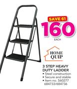 Home Quip 3 Step Heavy Duty Ladder