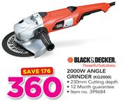 Black & Decker 2000W Angle Grinder KG2000