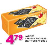 Jacob Cream Crackers Light Crispy-200g