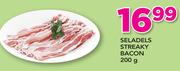 Seladels Streaky Bacon-200g
