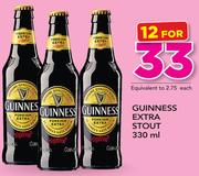 Guinnes Extra Stout-12 x 330ml