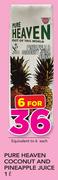 Pure Heaven Coconut And Pineapple Juice-6 x 1Ltr