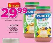 Purity Toddler Foods Assorted-For 6