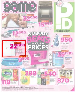 Game Kenya : Nairobi Nobody Beats Our Prices (5 Jan - 18 Jan 2017), page 1