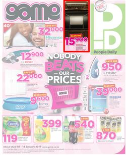 Game Kenya : Nairobi Nobody Beats Our Prices (5 Jan - 18 Jan 2017), page 1