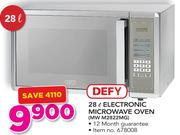 Defy 28Ltr Electronic Microwave Oven MW M2822MG