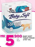Baby Soft Toilet Tissue 2 Ply-18's Per Pack
