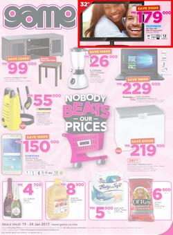 Game Malawi : Nobody Beats Our Prices (19 Jan - 24 Jan 2017), page 1