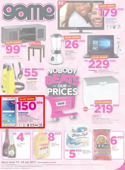 Game Malawi : Nobody Beats Our Prices (19 Jan - 24 Jan 2017), page 1