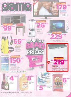 Game Malawi : Nobody Beats Our Prices (19 Jan - 24 Jan 2017), page 1